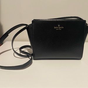 Black Kate Spade leather crossbody bag